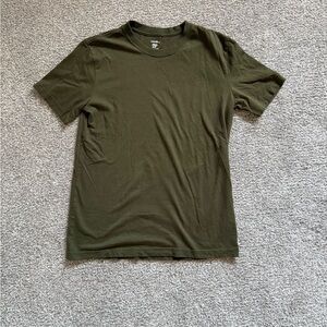 George Men's Dark Green, white and grey Short Sleeve Tee